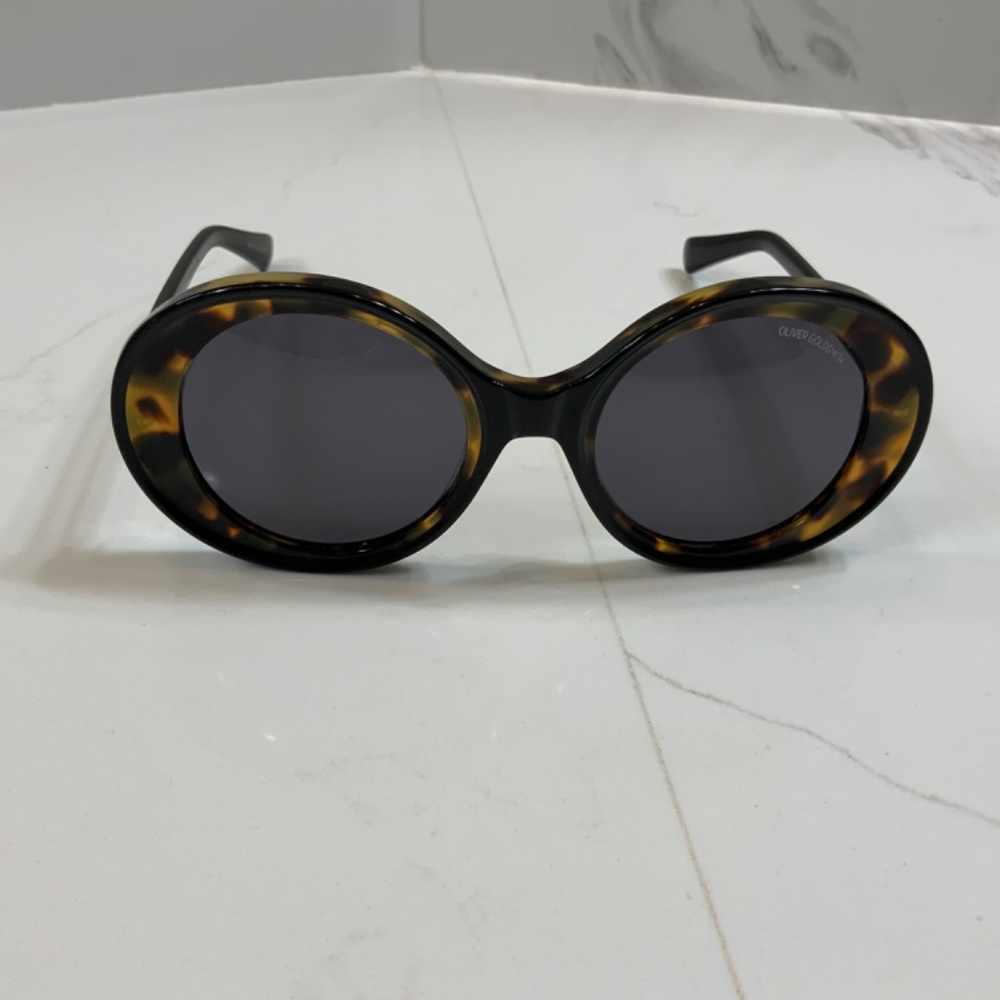 Oliver Goldsmith Decades 1960s 001 Black Leopard sunglasses